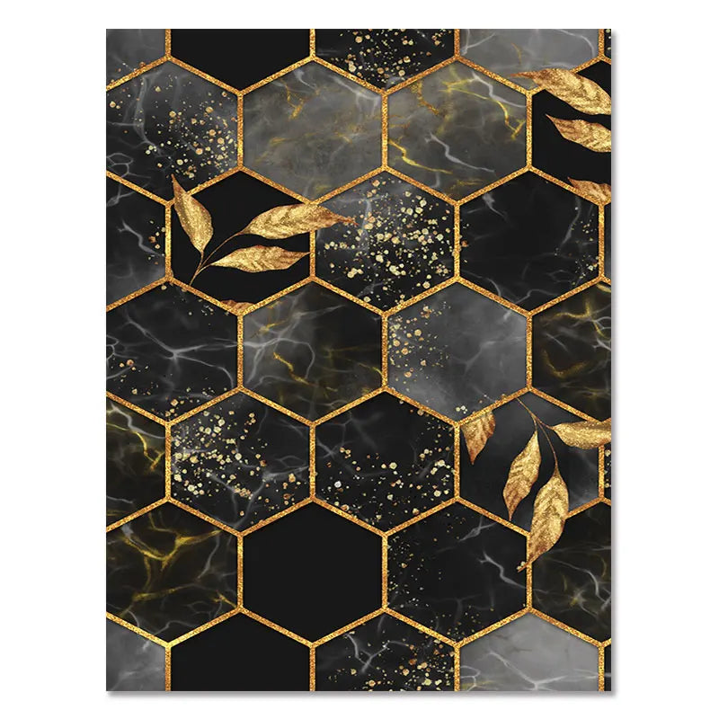 Abstract Art Print Wall Art Decor Black White