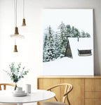 Nordic Moose Posters and Prints Winter Animal Snow Wall Art Forest
