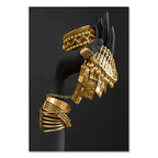 Norév African Woman Wall Painting Art Posters