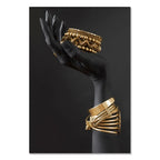 Norév African Woman Wall Painting Art Posters