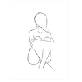 Abstract Women Line Drawing Nordic Poster&Prints Modern