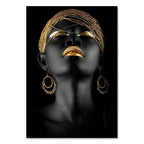 Norév African Woman Wall Painting Art Posters