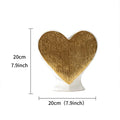 Norév Gold White Heart Shape Ceramic Vase Set Modern Luxury