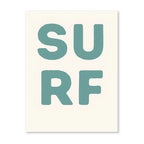 Nordic Minimalist Poster Surfing Sun Waves Print