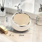 Norév Ceramic Bunny Tray Statue Key Holder Candy Bowl Jewelry