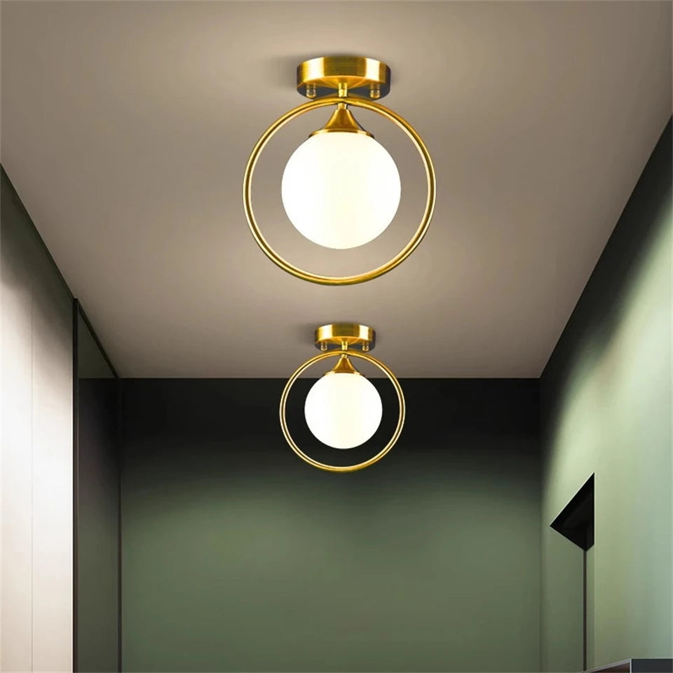 Guérip Halo Ring Glass Ceiling Light