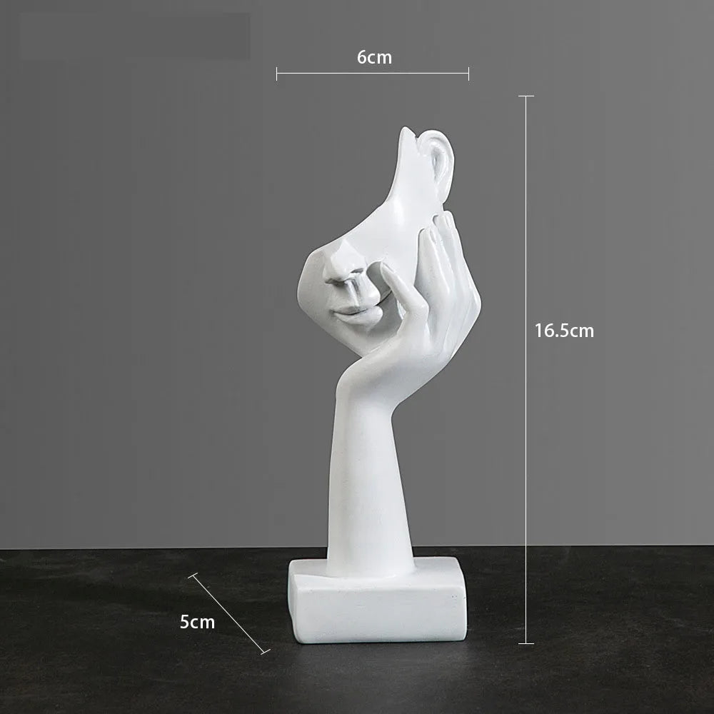 Norév Resin Abstract Mask Statues European Miniature