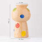 Norév Ceramic Vase Beige Pop Art