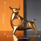 Norév Cattle Statue Ox Home Decor Living Room Bull Sculpture Wine