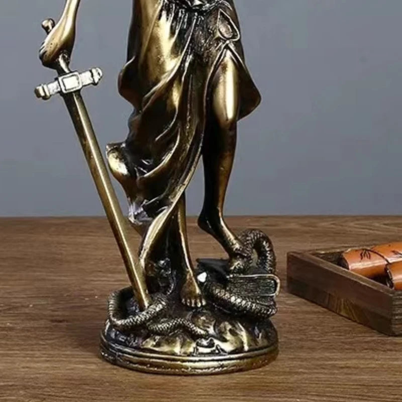 Norév European Antique Bronze Greek Justice Goddess