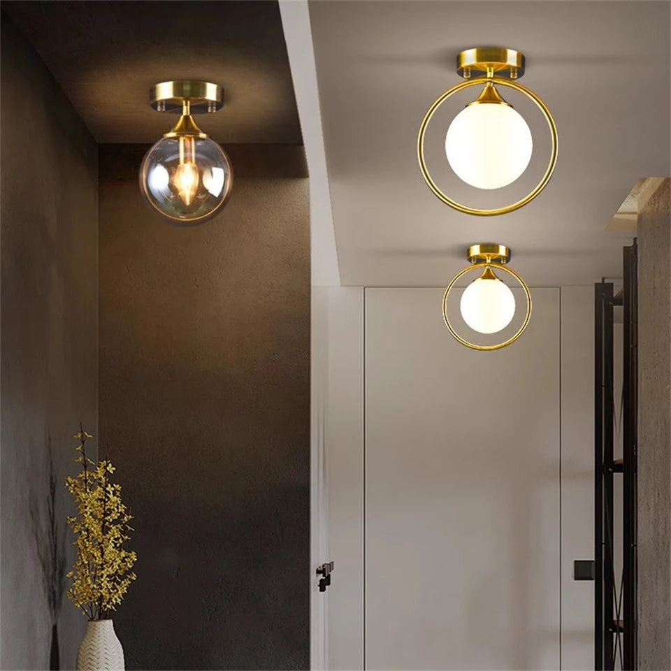 Guérip Halo Ring Glass Ceiling Light