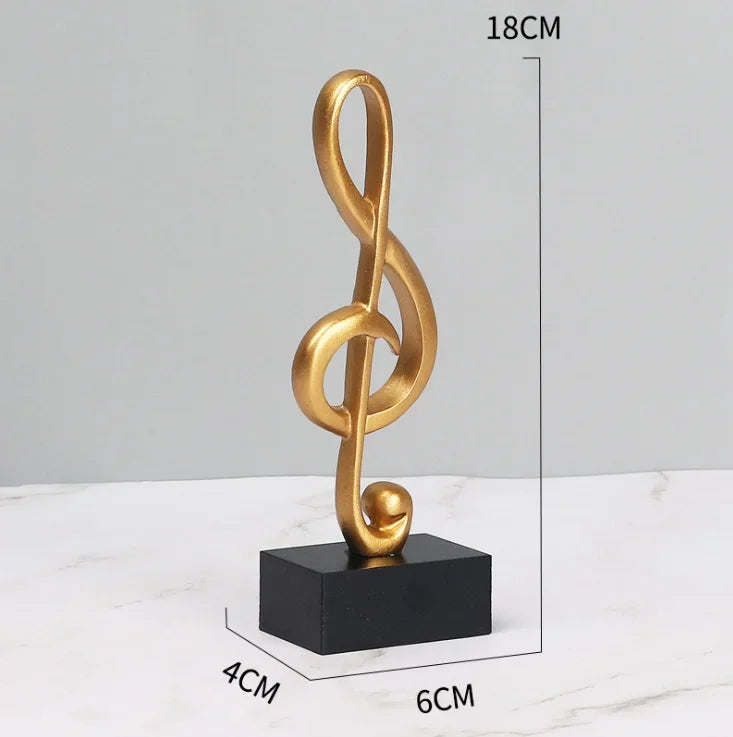 Norév Musical Sculpture Statue Music Note