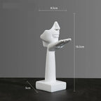 Norév Resin Abstract Mask Statues European Miniature
