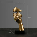 Norév Resin Abstract Mask Statues European Miniature