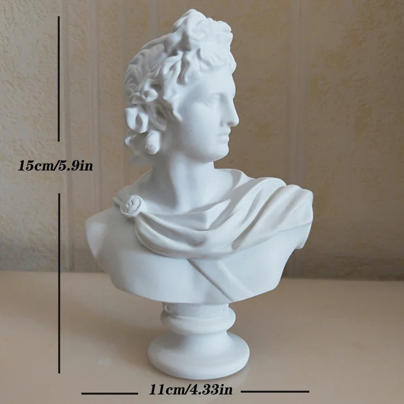 Norév  David Statue Head Portraits Mini Gypsum Michelangelo
