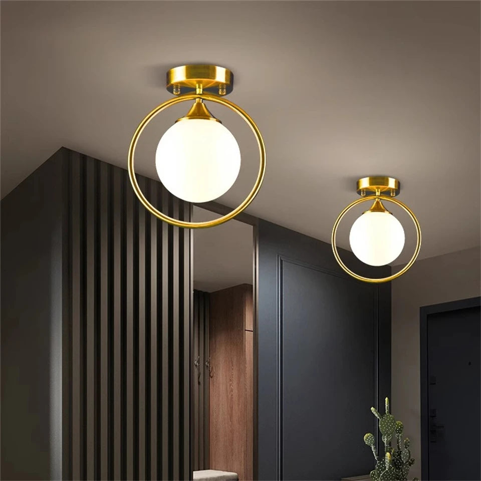 Guérip Halo Ring Glass Ceiling Light