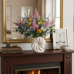 Norév Ocean Conch Shape Vase Simple Beige Ceramic