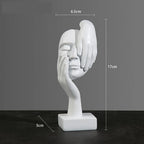 Norév Resin Abstract Mask Statues European Miniature
