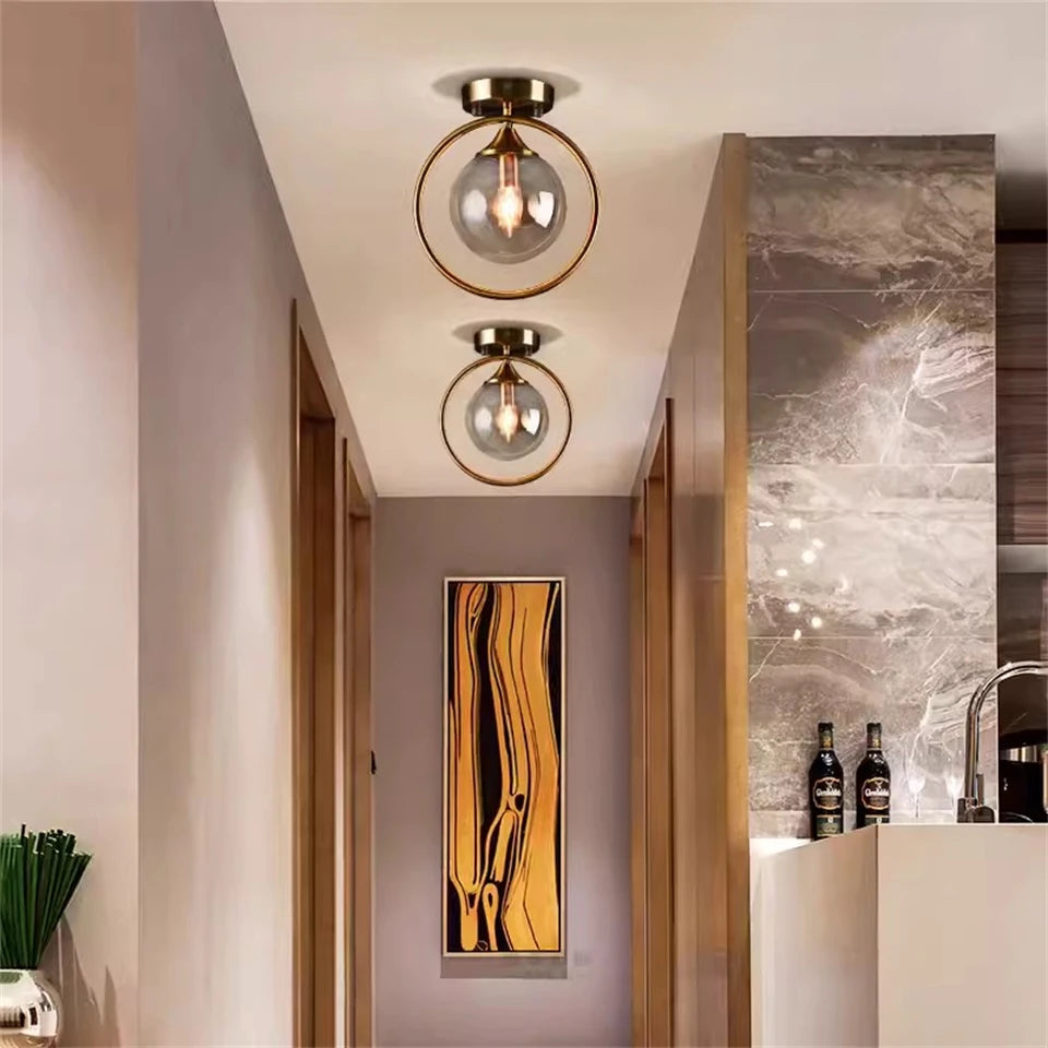 Guérip Halo Ring Glass Ceiling Light