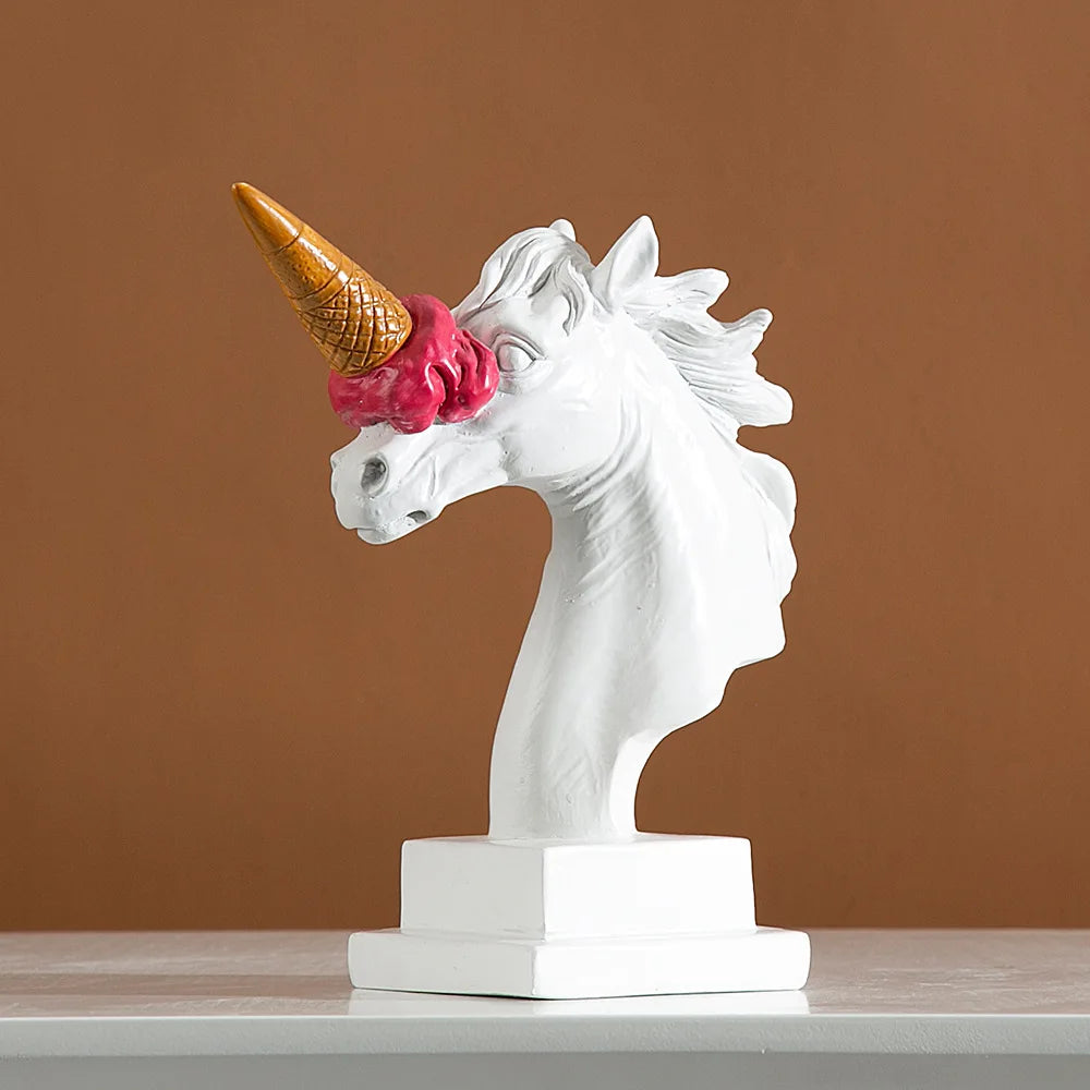 Norév European Modern Decoration Ice Cream Smashing Horse Head