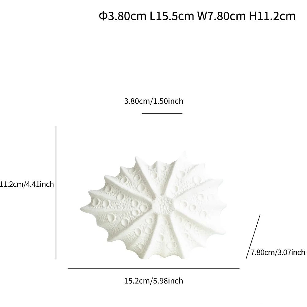 Norév Ceramic Vase Sea Urchin Shape Figurines