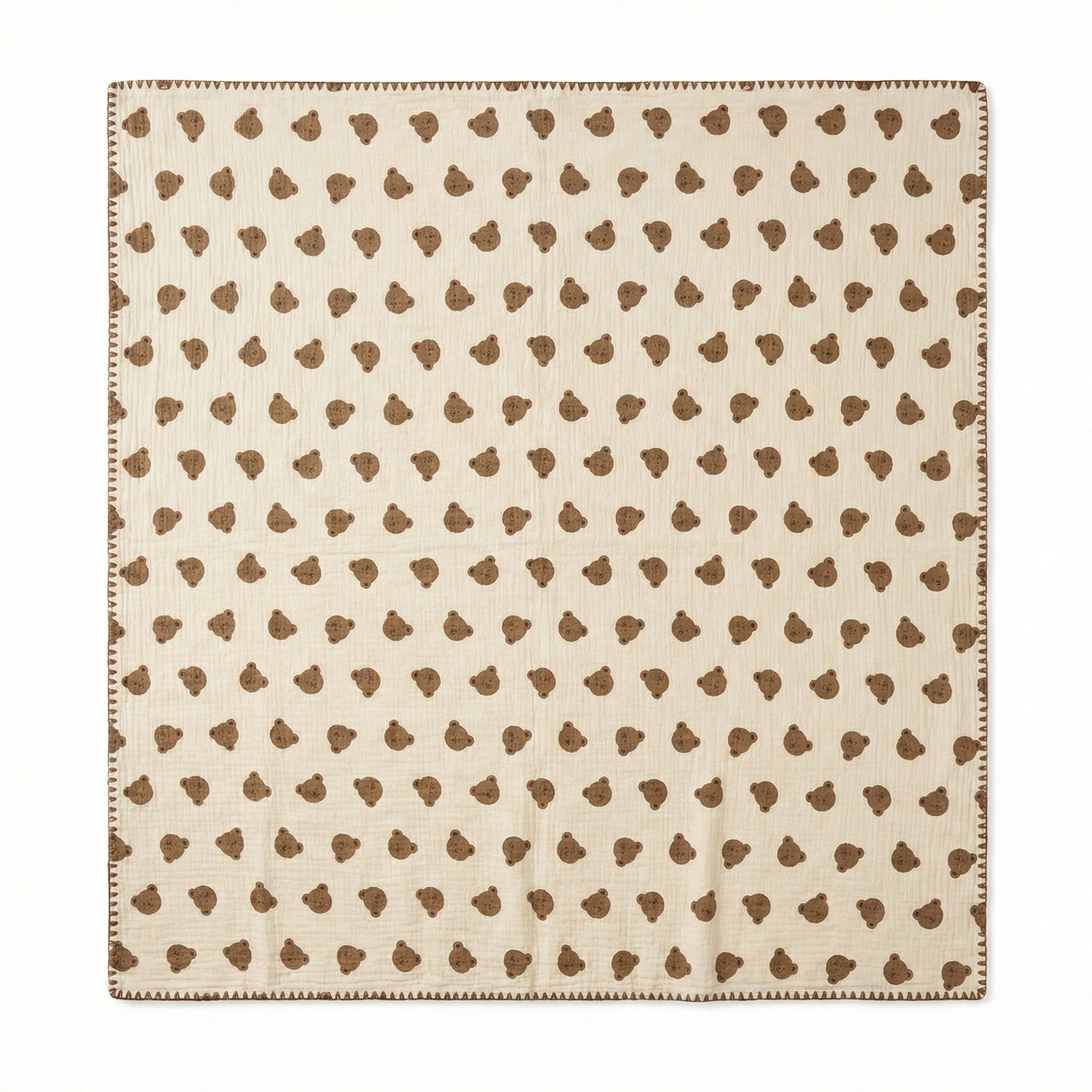 Printed Cotton Muslin Throw Blanket