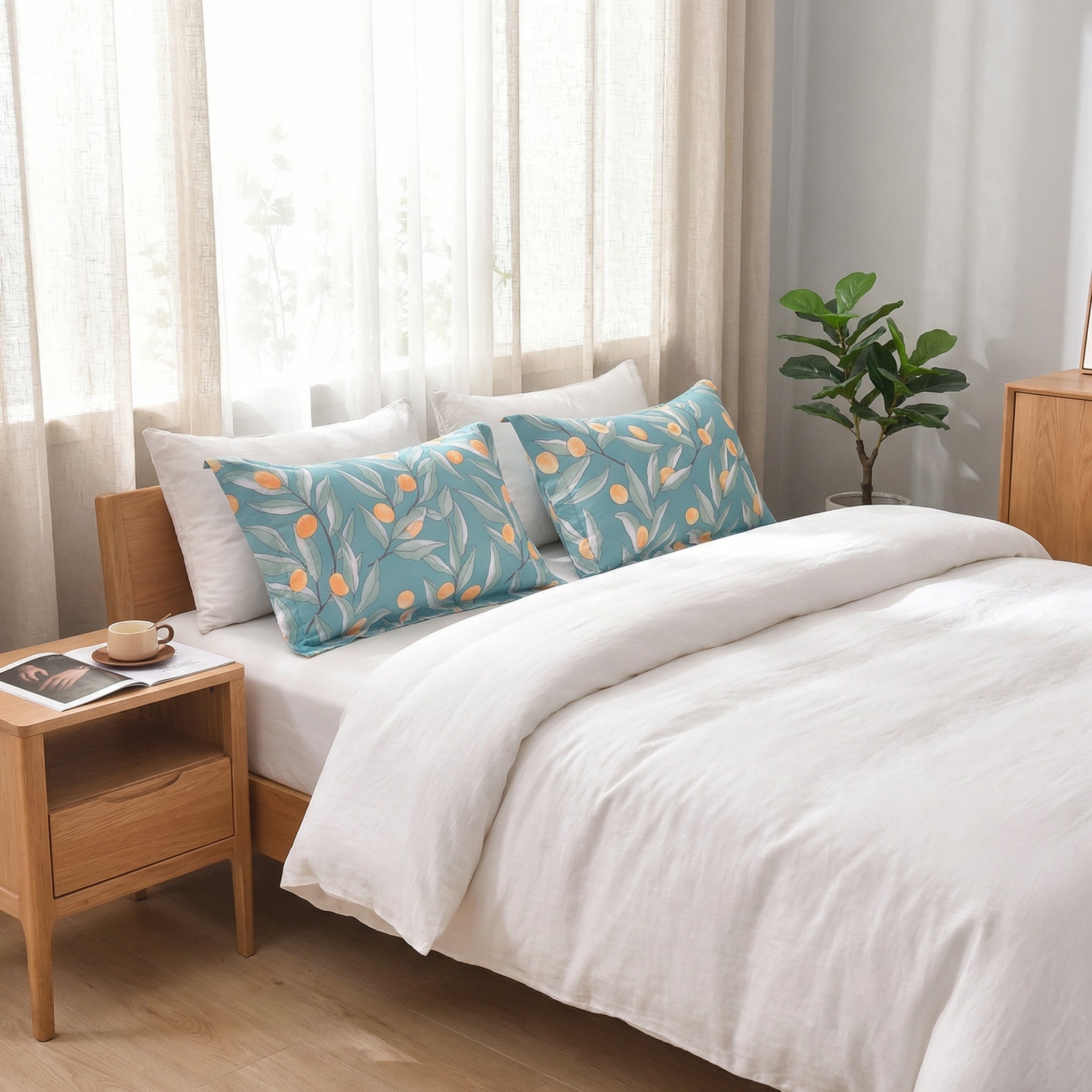 Botanical Print Pillowcase Set