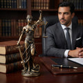 Lady Justice Classical Sculpture with Bronze Finish
